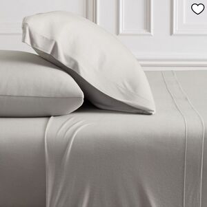 West Elm Silky Tencel Modal King Sheet Set, Retail Price $179.00 USD, Frost Gray